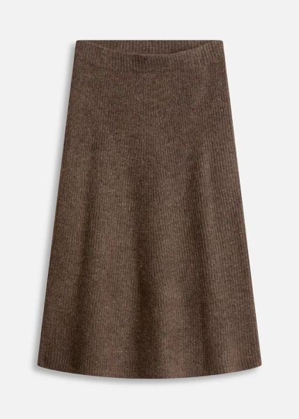 Spódnica midi z dzianiny. Brązowe spódnice bonprix, na co dzień, bez wzorów, z dzianiny, midi, proste. Za 149.99 zł.