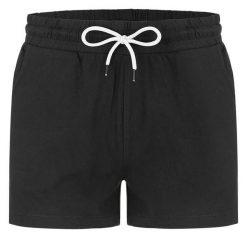 Damskie spodenki sportowe Loap Absorta czarne. Czarne szorty sportowe LAP, bez wzorów, z bawełny. Za 135.99 zł.