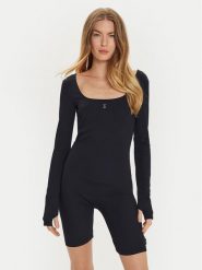TWINSET Kombinezon 242AM2071 Czarny Slim Fit. Czarne sukienki Twinset, m, bez wzorów, z syntetyku, bez kołnierzyka, bez ramiączek. Za 419.99 zł.