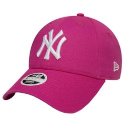Damska czapka z daszkiem New Era MLB New York Yankees. Czerwone czapki z daszkiem New Era, bez wzorów, sportowe. Za 109.99 zł.