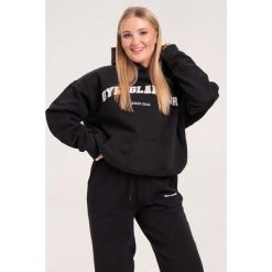 Bluza fitness damska Gym Glamour college. Czarne bluzy GYM GLAMOUR, l, bez wzorów, glamour, bez ramiączek, bez kaptura. Za 169.99 zł.