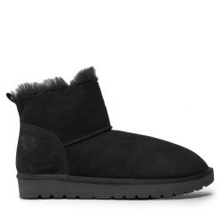 Śniegowce Tamaris. Czarne śniegowce Tamaris, bez wzorów, bez zapięcia. Za 589.99 zł.