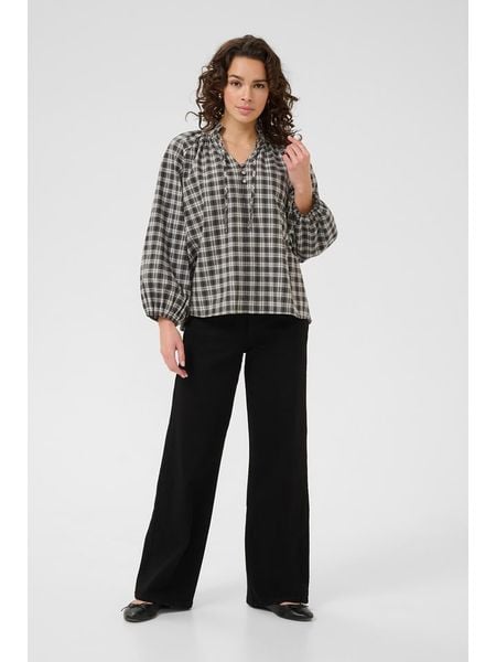 Kaffe Bluzka w kolorze szarym rozmiar: 34. Szare bluzki Kaffe, bez wzorów, z bawełny, bez kołnierzyka, bez ramiączek. Za 165.99 zł.