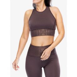 Top damski Super.natural Arabesque Lf Top. Brązowe biustonosze sportowe super.natural, bez wzorów. Za 140.99 zł.