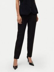 Vero Moda Chinosy Nila 10320940 Czarny Tapered Fit. Czarne chinosy Vero Moda, bez wzorów, z syntetyku. Za 79.99 zł.