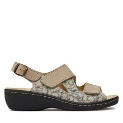 Sandały Dr. Brinkmann. Brązowe sandały Dr. Brinkmann, bez wzorów, bez obcasa, na płaskiej podeszwie, bez zapięcia. Za 349.99 zł.