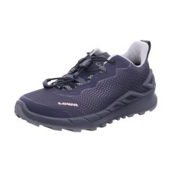 Buty turystyczne damskie Lowa Wms Merger Gtx Low Hiking Boot 320433 3897. Czarne trekkingi Lowa, bez wzorów, z gore-texu, bez zapięcia, trekkingowe, gore-tex. Za 369.00 zł.