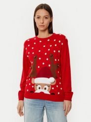 YSABEL MORA Sweter 70029 Czerwony Regular Fit. Czerwone swetry ysabel mora, l, bez wzorów, z syntetyku, bez ramiączek. Za 119.99 zł.