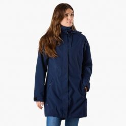 Parka Turystyka Damska Swedemount Vinga Parka W oddychająca wodoodporna. Niebieskie płaszcze SWEDEMOUNT, na zimę, bez wzorów, sportowe, bez kaptura. Za 499.99 zł.