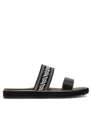 Aldo Klapki Alonya 13744851 Czarny. Czarne klapki Aldo, bez wzorów, z materiału, bez obcasa, bez zapięcia. Za 249.99 zł.