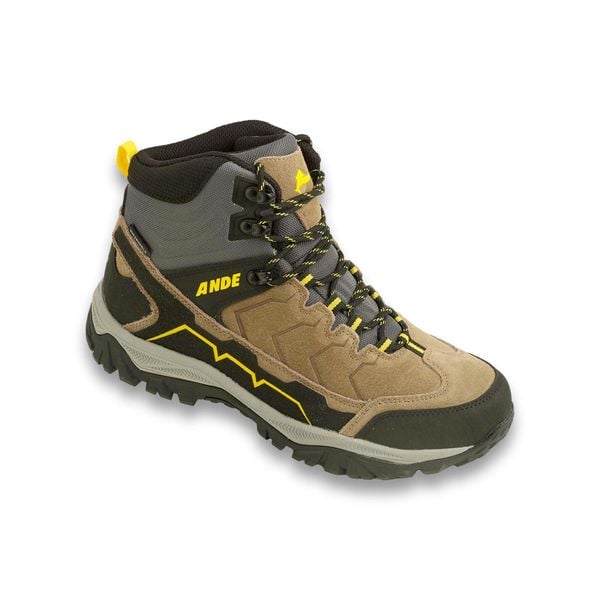 Buty Outdoor Ande Hiker High Wp Dorośli. Brązowe buty trekkingowe Ande, bez wzorów, z zamszu, bez zapięcia, outdoorowe. Za 391.99 zł.