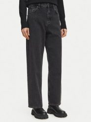 HUGO Jeansy 50567305 Czarny Straight Leg. Czarne jeansy Hugo, bez wzorów, z bawełny. Za 399.99 zł.