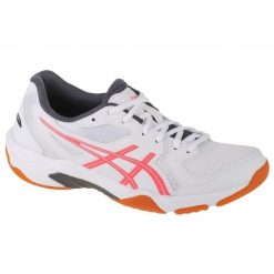 Buty Asics Gel-Rocket 10 W 1072A056-108 białe szare. Białe buty do biegania ASICS, bez wzorów, bez zapięcia, do biegania. Za 372.57 zł.