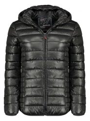 Geographical Norway Kurtka pikowana "Annecy" w kolorze czarnym rozmiar: L. Czarne kurtki Geographical Norway, l, bez wzorów, bez kaptura. Za 131.12 zł.