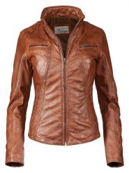 7eleven Skórzana kurtka w kolorze jasnobrązowym rozmiar: 50. Brązowe kurtki 7eleven, bez wzorów, ze skóry, bez kaptura. Za 434.99 zł.