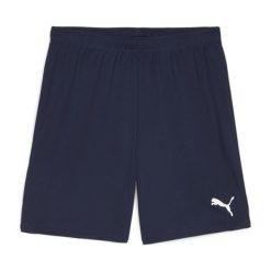 Szorty dla dzieci Puma TeamGloal. Niebieskie szorty Puma, bez wzorów, sportowe. Za 146.00 zł.
