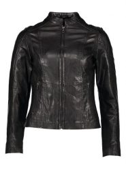 Bugatti Skórzana kurtka w kolorze czarnym rozmiar: 38. Czarne kurtki Bugatti, bez wzorów, ze skóry, bez kaptura. Za 609.17 zł.