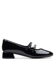 Clarks Baleriny Daiss 30 Shine 26174712 Czarny. Czarne baleriny Clarks, bez wzorów, z lakierowanej skóry, bez obcasa, bez zapięcia. Za 539.99 zł.