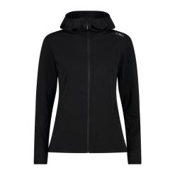 Damska kurtka z kapturem CMP. Czarne kurtki CMP, bez wzorów, sportowe, z kapturem. Za 353.95 zł.