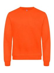 Clique Basic Roundneck bluza unisex visibility orange. Brązowe bluzy CLIQUE, xl, bez wzorów, z bawełny, bez kaptura. Za 155.70 zł.