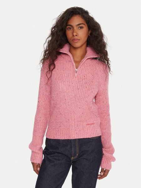 Tommy Jeans Sweter DW0DW21686 Różowy Relaxed Fit. Czerwone swetry Tommy Jeans, m, bez wzorów, z jeansu, bez ramiączek. Za 429.99 zł.