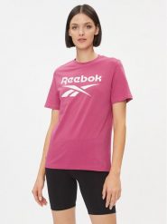 Reebok T-Shirt IM4088 Różowy. Czerwone t-shirty Reebok, xs, bez wzorów, z bawełny, bez kołnierzyka, bez ramiączek. Za 89.99 zł.