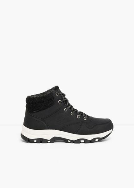 Kozaki sznurowane Kappa, z membraną Tex. Czarne kozaki bonprix, bez wzorów, bez obcasa, bez zapięcia. Za 269.99 zł.