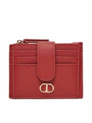TWINSET Mały Portfel Damski 242TL8044 Czerwony. Czerwone portfele Twinset, bez wzorów, ze skóry. Za 279.99 zł.