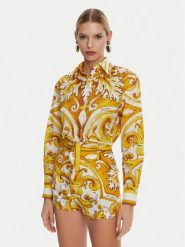 Dolce&Gabbana Koszula F5S65T FI5JK Żółty Regular Fit. Żółte koszule Dolce&Gabbana, s, bez wzorów, z bawełny, bez kołnierzyka, bez ramiączek. Za 3,869.00 zł.