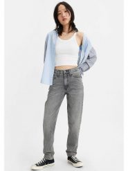 Levi´s Dżinsy "80S" - Mom fit - w kolorze jasnoszarym rozmiar: W24/30. Szare jeansy s, z aplikacjami, ze skóry, klasyczne, z podwyższonym stanem. Za 167.67 zł.