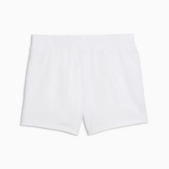 Spodenki sportowe damskie Puma ESS CAT LOGO 4" TR 69292002. Białe szorty sportowe Puma, bez wzorów, z dresówki. Za 94.43 zł.