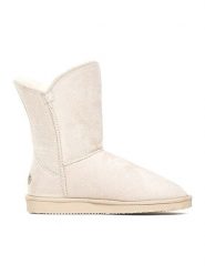 Blackfield Botki zimowe "Ocean" w kolorze kremowym rozmiar: 40. Brązowe botki Blackfield, z aplikacjami, z materiału, z okrągłym noskiem, bez obcasa, bez zapięcia. Za 174.02 zł.