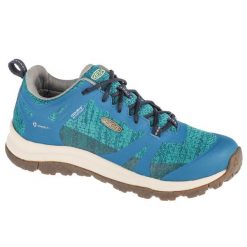 Buty trekkingowe damskie Keen Terradora II WP. Niebieskie trekkingi Keen, bez wzorów, z gumy, bez zapięcia, trekkingowe. Za 449.99 zł.