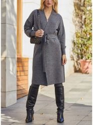 LA Angels Kardigan w kolorze szarym rozmiar: M. Szare swetry LA Angels, m, bez wzorów, z tkaniny, bez ramiączek. Za 175.26 zł.