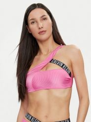Calvin Klein Swimwear Góra od bikini KW0KW02388 Różowy. Czerwone bikini Calvin Klein Swimwear, bez wzorów, z syntetyku. Za 169.99 zł.