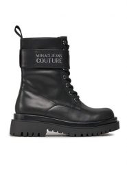 Versace Jeans Couture Trapery 75VA3S64 Czarny. Czarne traperki Versace Jeans Couture, bez wzorów, z jeansu, bez obcasa, bez zapięcia. Za 1,329.00 zł.