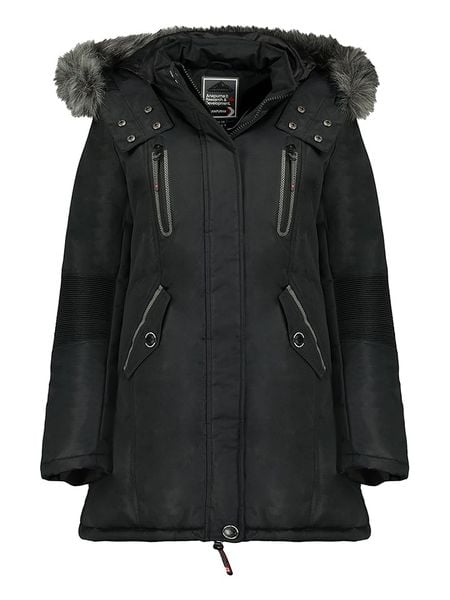 ANAPURNA Parka w kolorze czarnym rozmiar: L. Czarne płaszcze ANAPURNA, l, bez wzorów, klasyczne, bez kaptura. Za 174.43 zł.