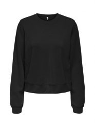 ONLY Bluza Maya 15361163 Czarny Regular Fit. Czarne bluzy ONLY, xl, bez wzorów, z syntetyku, bez ramiączek, bez kaptura. Za 129.99 zł.