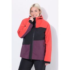 Damskie Kurtka przeciwdeszczowa HYPRAR wodoodporna dwukierunkowy zamek. Czerwone kurtki przeciwdeszczowe Ulla Popken, plus size, bez wzorów, z elastanu, bez kaptura, trekkingowe. W wyprzedaży za 559.99 zł.