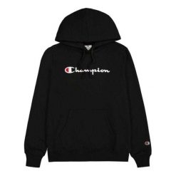 Damska Bluza Z Dużym Logo. Czarne bluzy Champion, bez wzorów, bez ramiączek, bez kaptura. Za 298.99 zł.