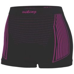 Bokserki termoaktywne damskie Viking Etna. Czarne bokserki damskie Viking, bez wzorów. W wyprzedaży za 52.43 zł.