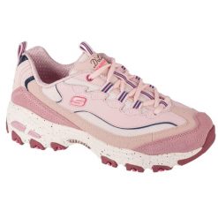Buty sportowe Sneakersy damskie Skechers D'Lites - Bold Views. Czerwone buty sportowe lifestyle Skechers, bez wzorów, ze skóry, sportowe, bez zapięcia, skechers sport. Za 404.00 zł.
