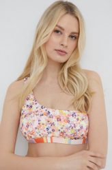Femi Stories biustonosz kąpielowy kolor żółty lekko usztywniona miseczka. Żółte bikini Femi Stories, bez wzorów. W wyprzedaży za 109.99 zł.