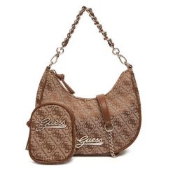 Torebka Guess. Brązowe torebki klasyczne Guess, z aplikacjami, klasyczne, bez dodatków. Za 279.99 zł.