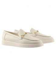 Högl Skórzane mokasyny w kolorze kremowym rozmiar: 39. Brązowe mokasyny Högl, bez wzorów. Za 361.99 zł.