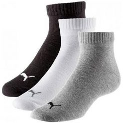 Skarpety unisex Puma QUARTER 3-PACK. Białe skarpetki Puma, bez wzorów. Za 44.99 zł.