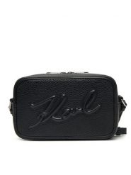 KARL LAGERFELD Torebka A1W30040 Czarny. Czarne listonoszki KARL LAGERFELD, bez wzorów, ze skóry, bez dodatków. Za 519.99 zł.
