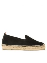 Manebi Espadryle Suede Flat Espadrilles Czarny. Czarne espadryle Manebi, bez wzorów, ze skóry, bez obcasa. Za 549.99 zł.