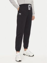 Under Armour Spodnie dresowe Ua Rival 1382735 Czarny Loose Fit. Czarne spodnie dresowe Under Armour, bez wzorów, z bawełny. Za 149.99 zł.