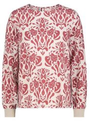 Sublevel Bluzka w kolorze kremowo-jagodowym rozmiar: XL. Białe bluzki Sublevel, s, bez wzorów, z wiskozy, klasyczne, bez kołnierzyka, bez ramiączek. Za 78.28 zł.